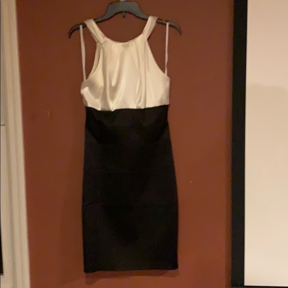 Cream and black XSCAPE dress size 10